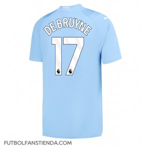 Manchester City Kevin De Bruyne #17 Primera Equipación 2023-24 Manga Corta